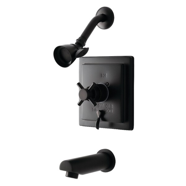 Tub and Shower Faucet, 3, Wall Mount, Oil Rubbed Bronze